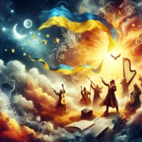 Музична картинка для радіостанції Пятниця з українськими атрибутами